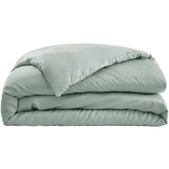 Housse de couette satin de bambou (140 x 200 cm) Sienna Vert eucalyptus