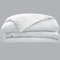 Housse de couette satin de bambou (200 x 200 cm) Sienna Blanc chantilly