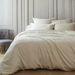 Housse de couette satin de bambou (280 x 240 cm) Sienna Beige