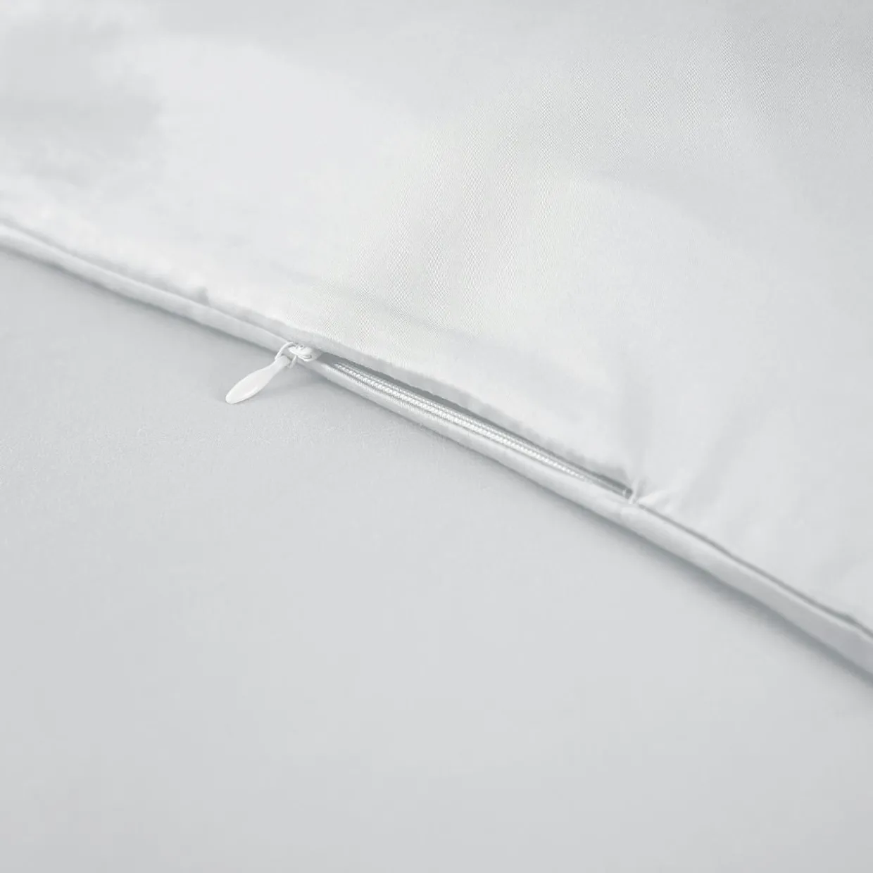 Housse de couette satin de bambou (280 x 240 cm) Sienna Blanc chantilly