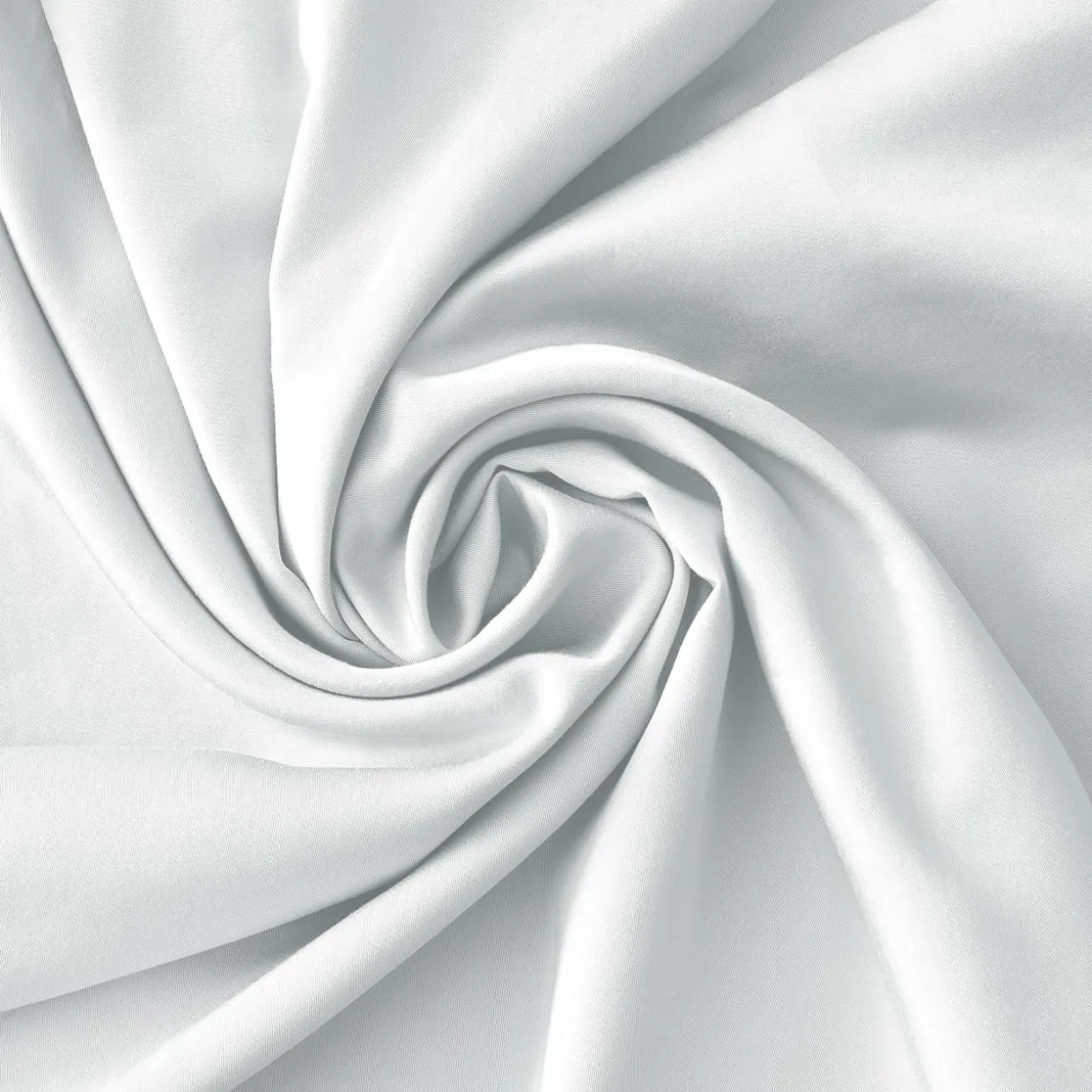 Housse de couette satin de bambou (260 x 240 cm) Sienna Blanc chantilly