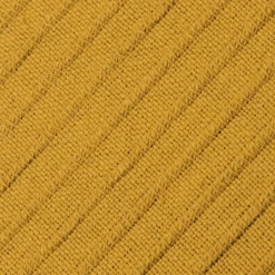Housse de coussin carrée coton tissé (40 x 40 cm) Léa Jaune safran
