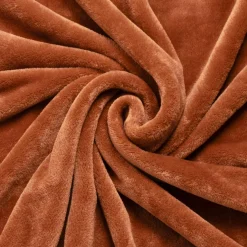 Housse de coussin carrée flanelle (45 x 45 cm) Didou Cuivre