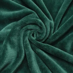 Housse de coussin carrée flanelle (60 x 60 cm) Didou Verte