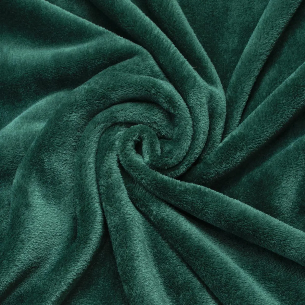 Housse de coussin carrée flanelle (60 x 60 cm) Didou Verte