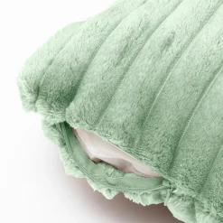 Housse de coussin carrée flanelle (40 x 40 cm) Dune Vert sauge