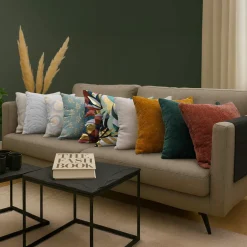 Housse de coussin carrée velours (40 x 40 cm) Boréale Vert