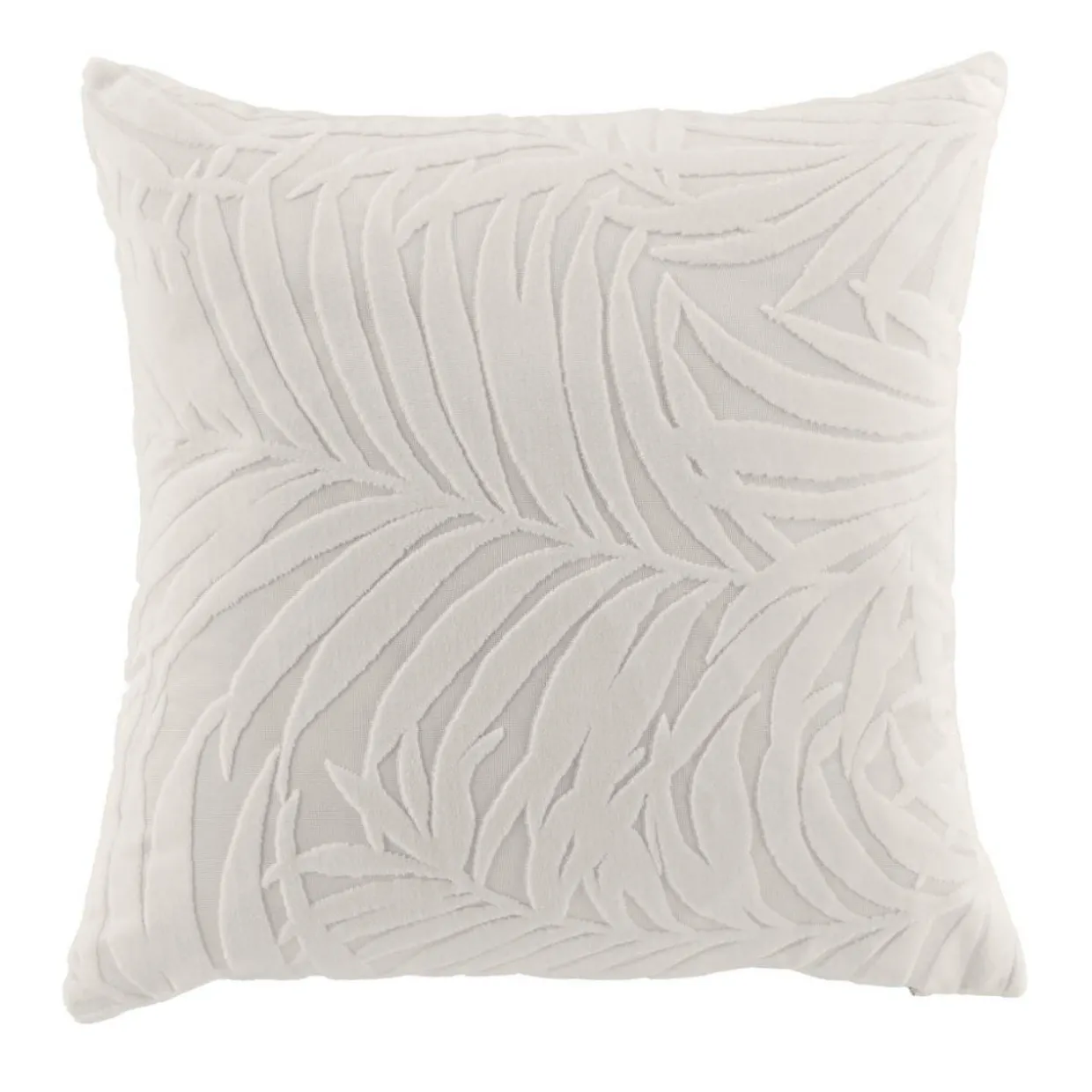 Housse de coussin carrée velours (40 x 40 cm) Natureo Ecru