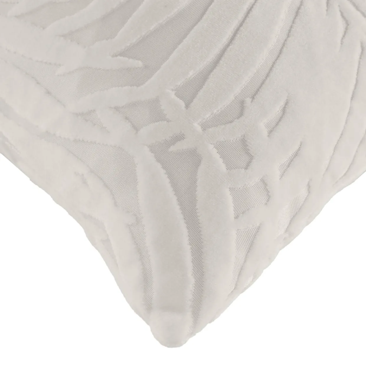 Housse de coussin carrée velours (40 x 40 cm) Natureo Ecru