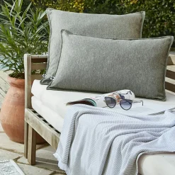 Housse de coussin extérieur carrée (60 x 60 cm) Naia Vert nénuphar