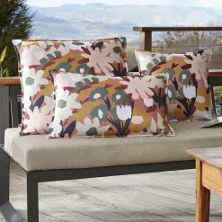 Housse de coussin extérieur carrée (60 x 60 cm) Léane Multicolore