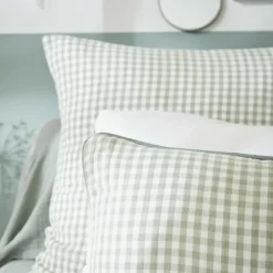 Housse de coussin extérieur carrée (45 x 45 cm) Vickie Vert eucalyptus
