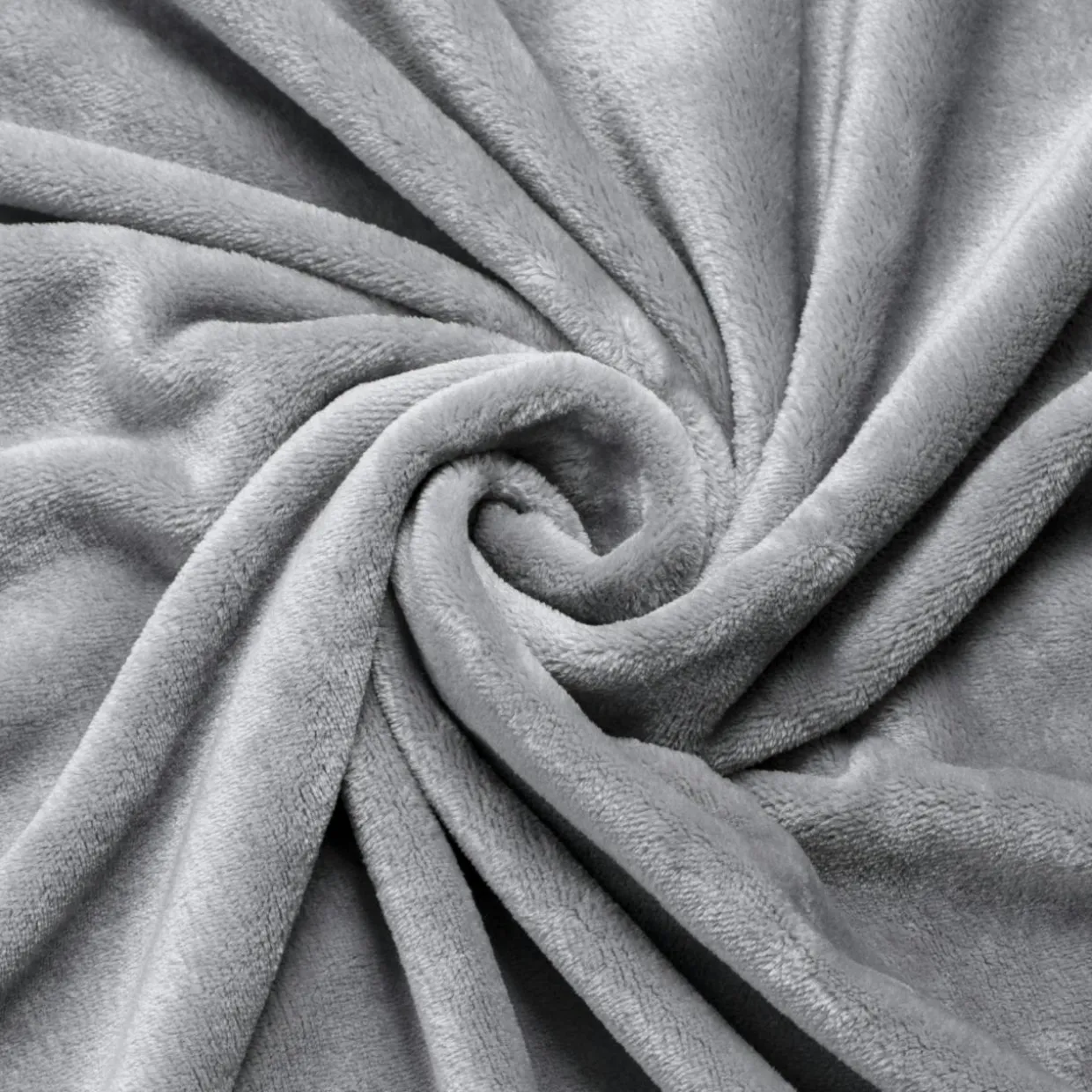 Housse de coussin rectangulaire flanelle (40 x 60 cm) Didou Gris clair