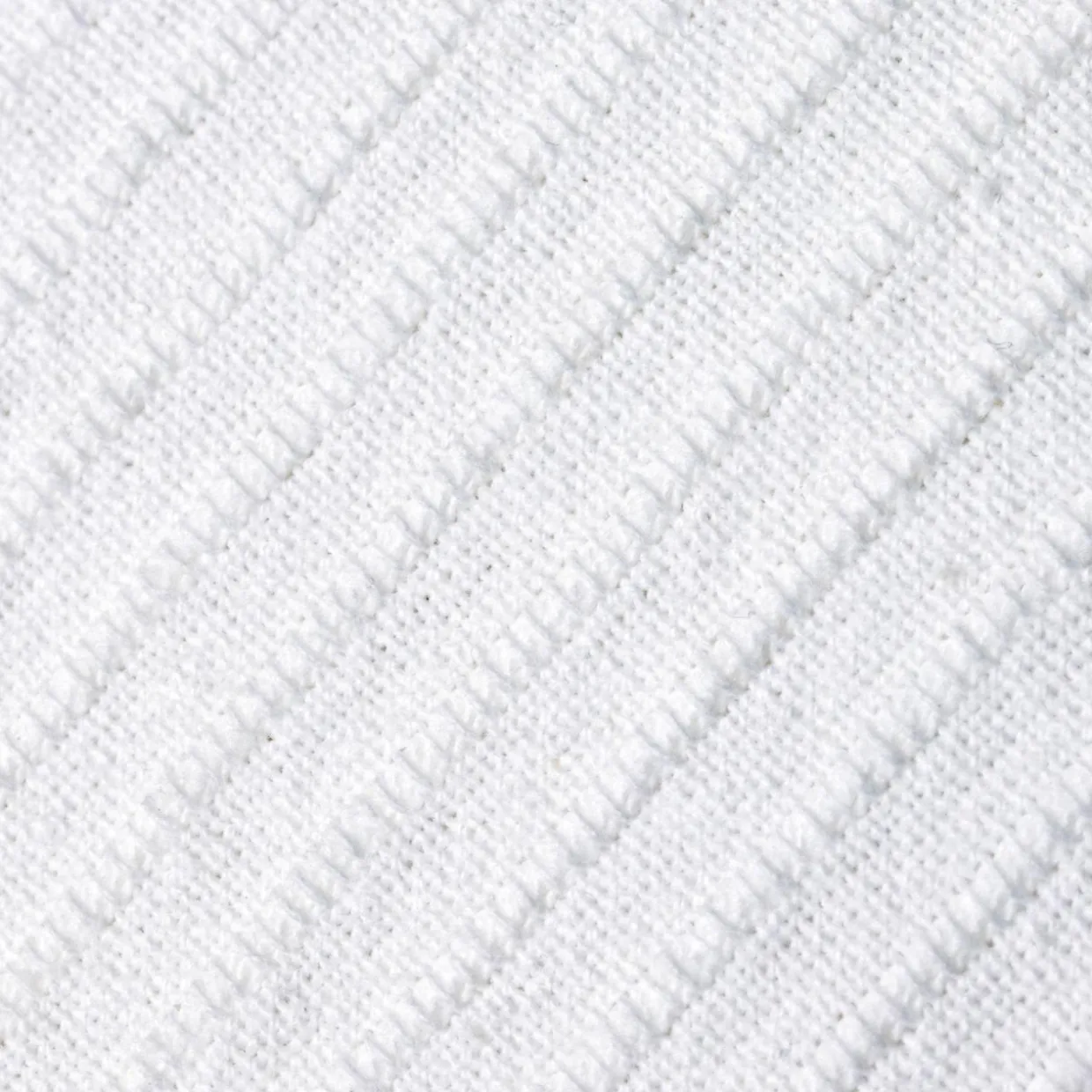Housse de coussin rectangulaire coton tissé (30 x 50 cm) Léa Blanche