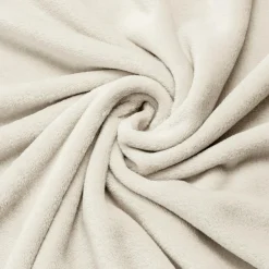 Housse de coussin rectangulaire flanelle (40 x 60 cm) Didou Beige grège