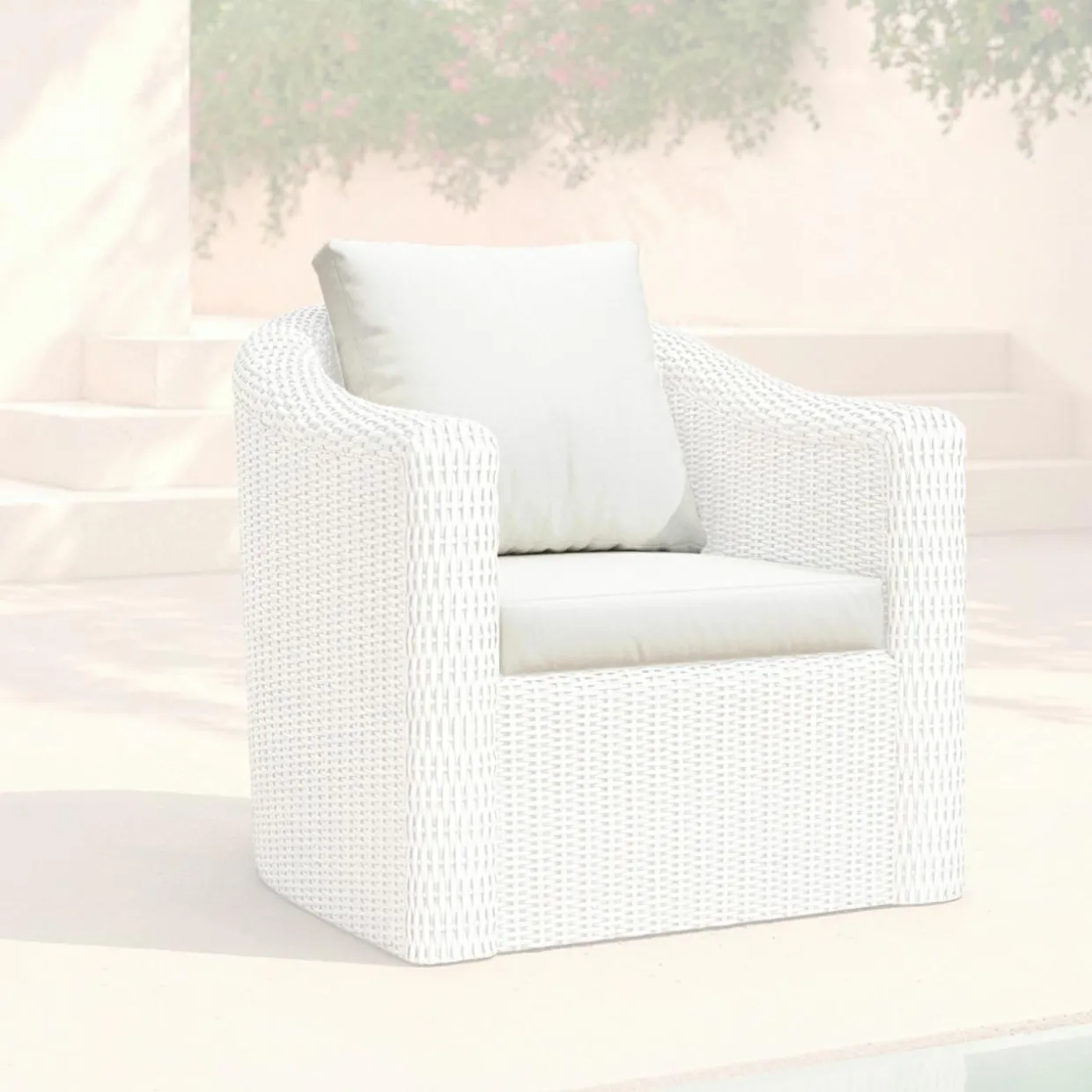 Housses de coussin de remplacement pour Fauteuil Calvi Blanc