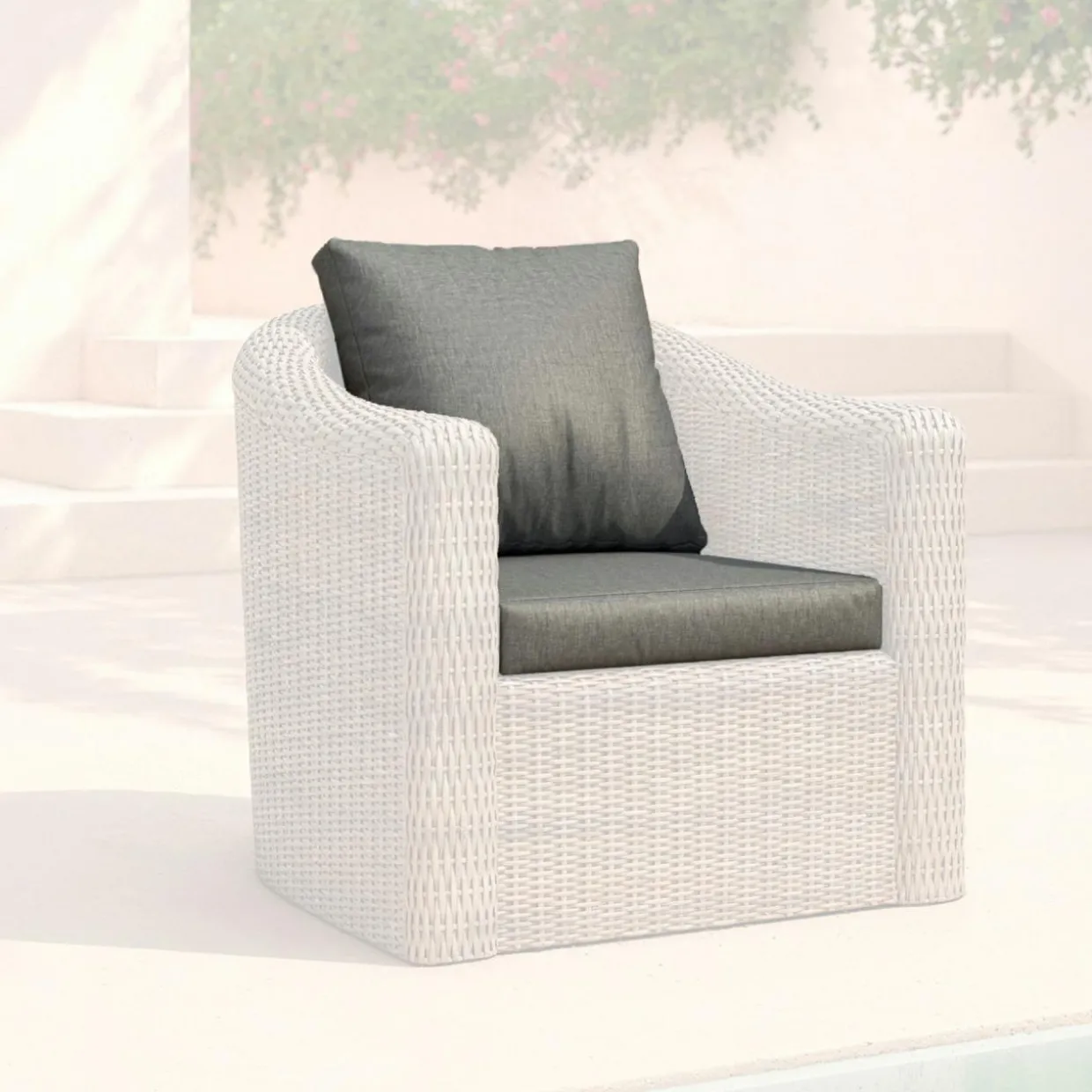 Housses de coussin de remplacement pour Fauteuil Calvi Gris foncé