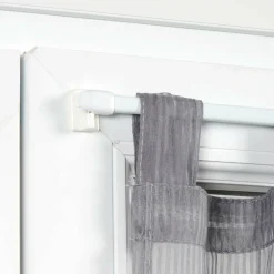 Kit de 2 tringles extensibles ovales (60 à 80 cm) Blanc