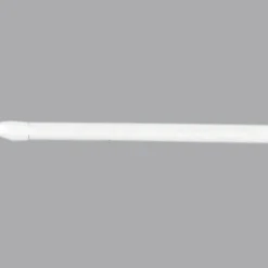 Kit de 2 tringles extensibles ovales (40 à 60 cm) Blanc