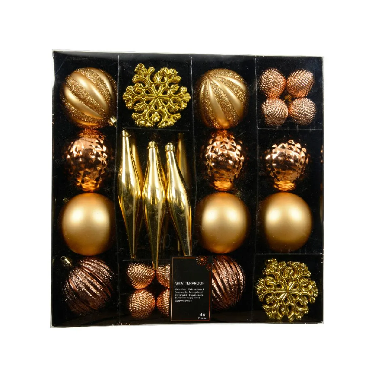 Kit de décoration de sapin de Noël Christmas Or