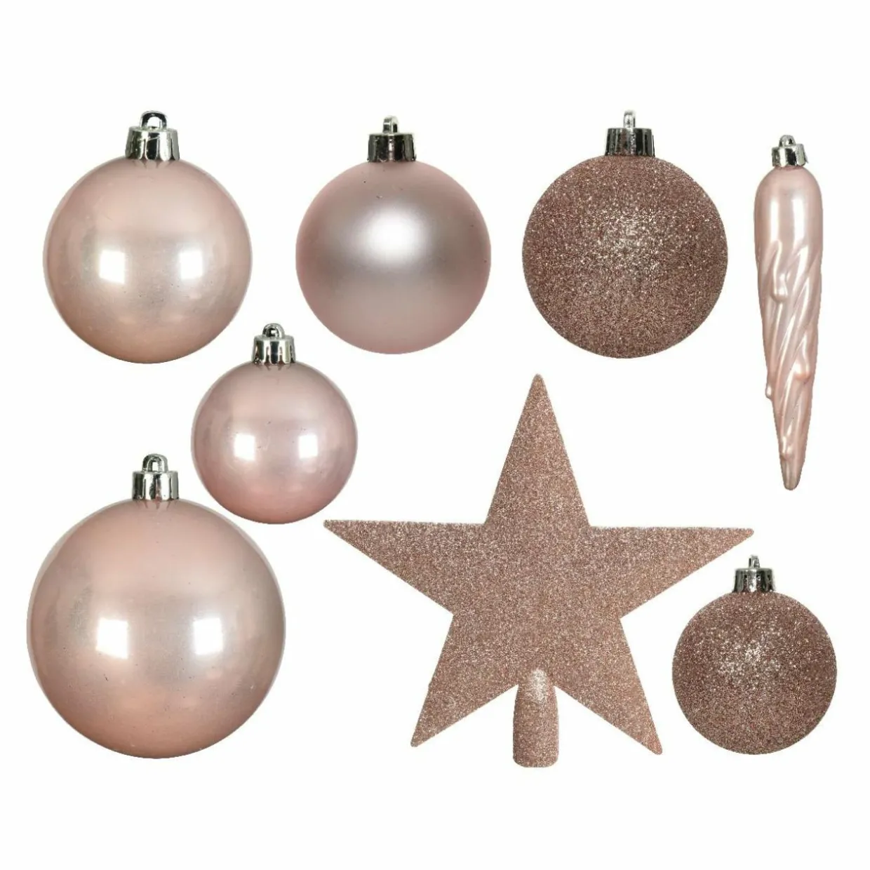 Kit de décoration de sapin de Noël Novae Rose poudré