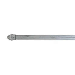 Kit de tringle extensible (85 à 135 cm) Bistrot Argent et noir
