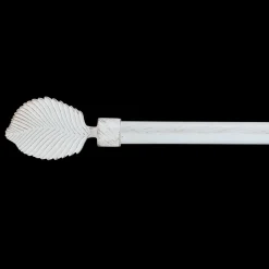 Kit de tringle extensible (L120 - L210 cm / D19 mm) Exotica Blanc et or