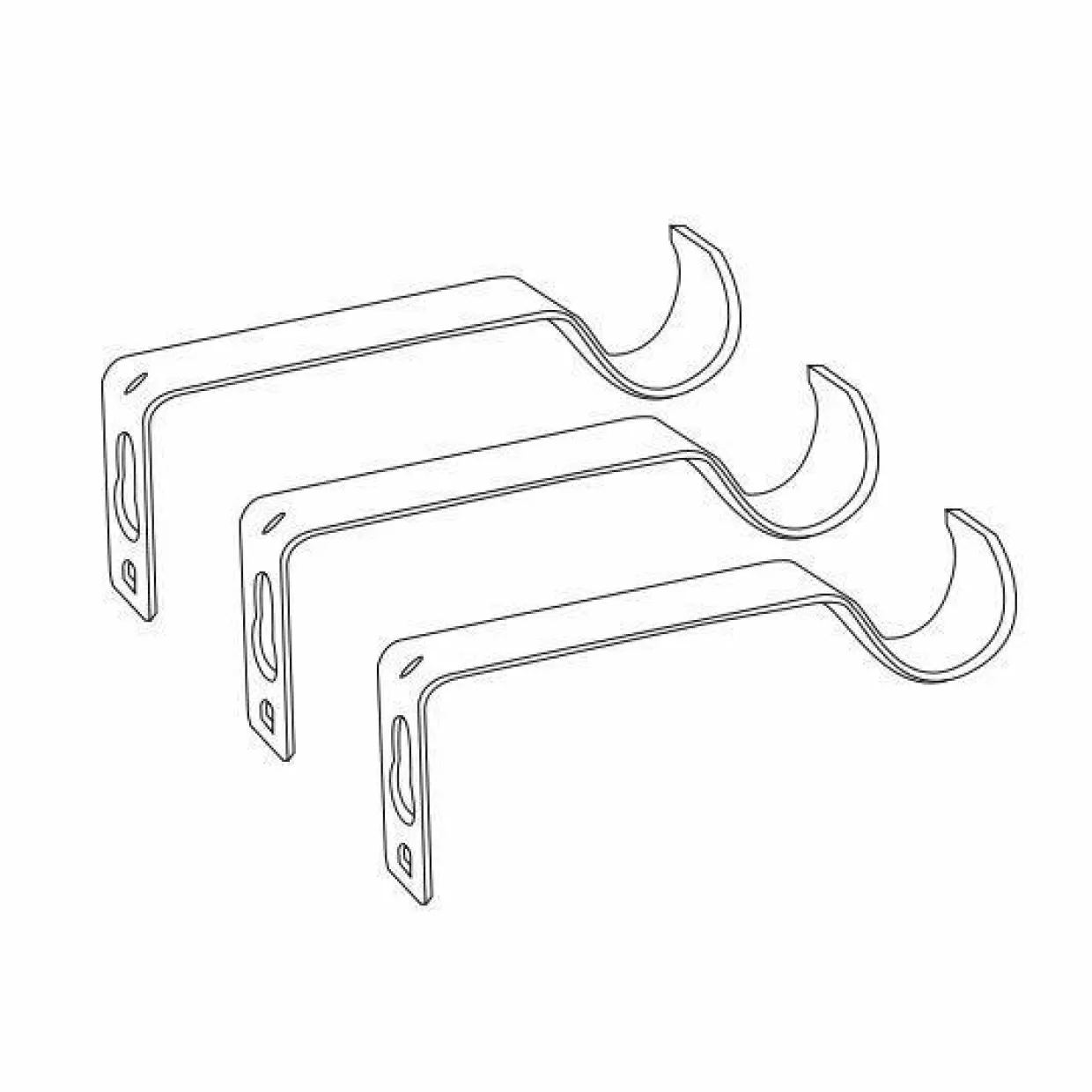 Kit de tringle extensible (L120 - L210 cm / D16 mm) Ariane Bronze