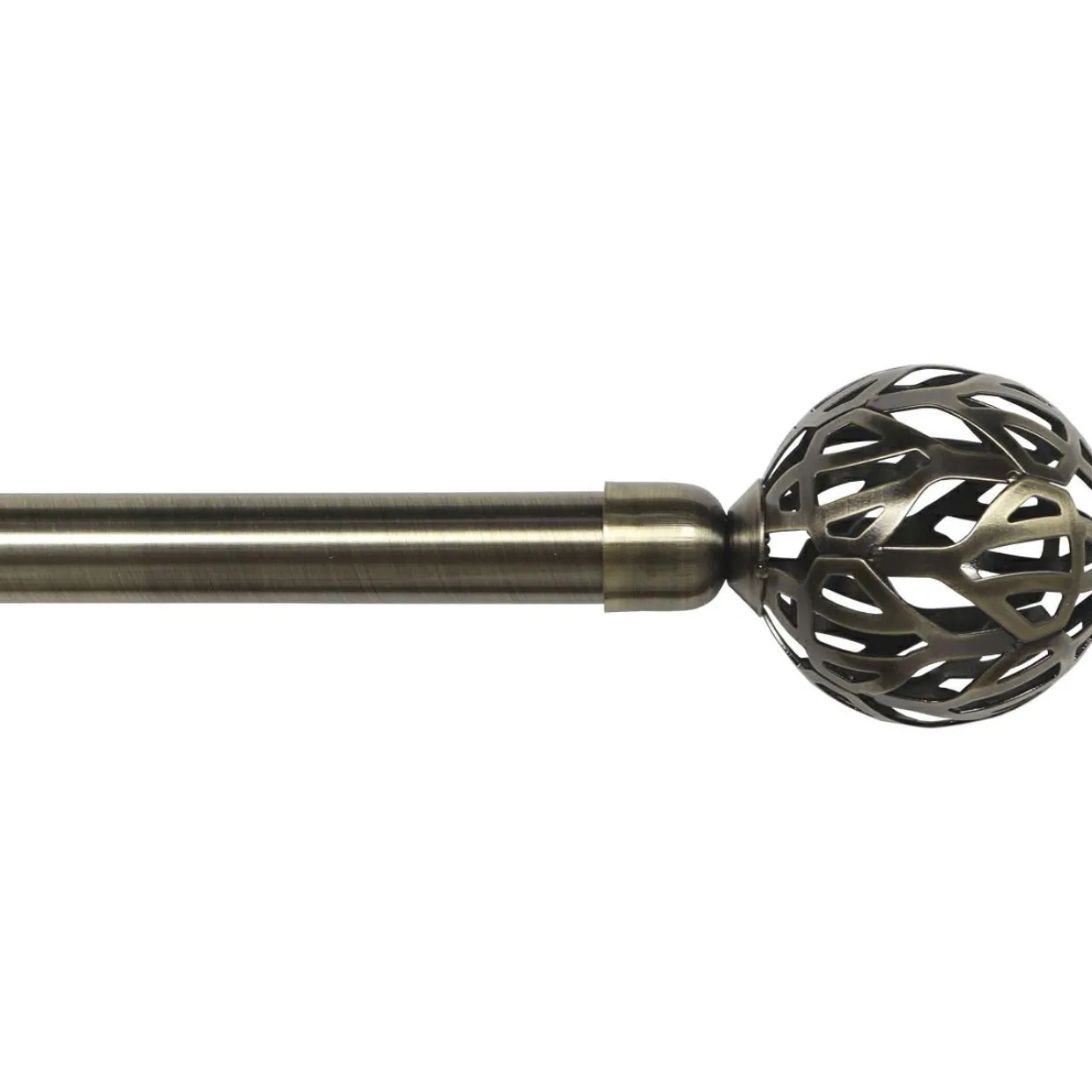 Kit de tringle rideau extensible (L120 - L210 cm / D19 mm) Retro Bronze