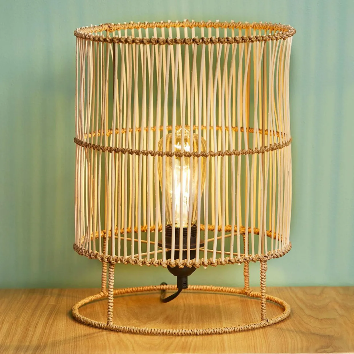Lampe à poser bambou (H34 cm) Mia Naturel