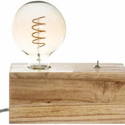 Lampe à poser en bois (H8 cm) Tibu Naturel