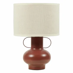 Lampe à poser en métal (H33 cm) Amphore Terracotta