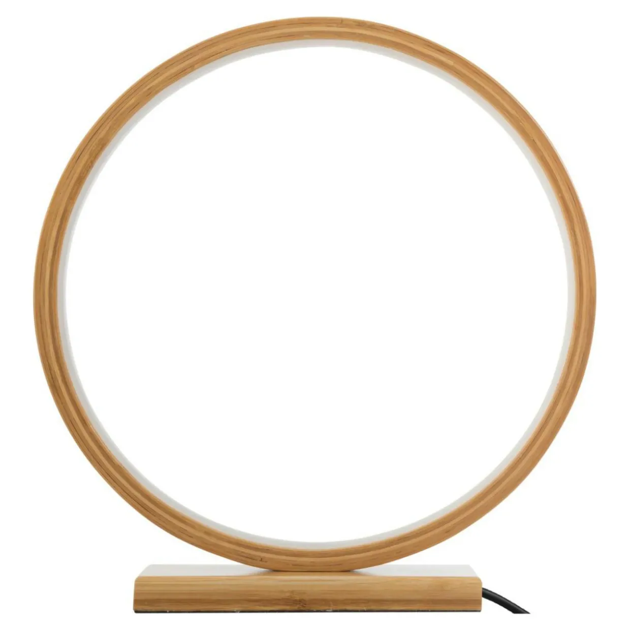 Lampe à poser LED (H32 cm) Ronde Bois
