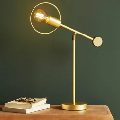 Lampe à poser métal (H47 cm) Météores Or
