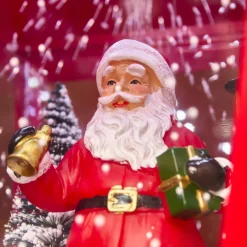 Lanterne lumineuse 33 LED (H70 cm) Père Noël Blanc froid
