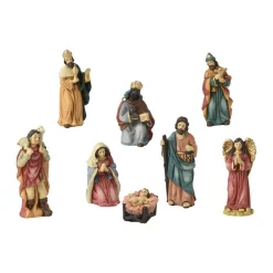 Les 8 santons (Hauteur 15 cm) de Valentine