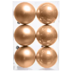 Lot de 6 boules de Noël (D80 mm) Aravis Pêche