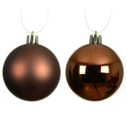 Lot de 16 boules de Noël (D40 mm) Aravis Brun café