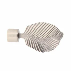 Lot de 2 embouts tringle (D20 mm) Jim Exotica Argent