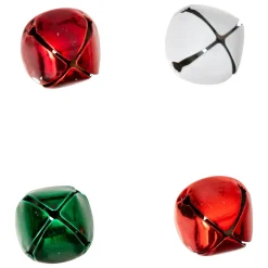 Lot de 24 grelots à parsemer en métal multicolore