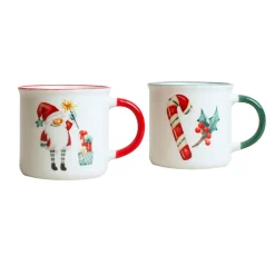Lot de 2 Mugs de Noël Douceur Multicolore