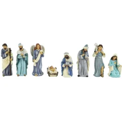 Lot de 8 santons (Hauteur 15 cm) de Clémence