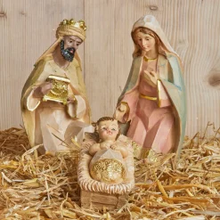 Lot de 8 santons (Hauteur 20 cm) de Gioia