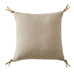 Lot de 3 serviettes lin lavé (40 x 40 cm) Louise Beiges