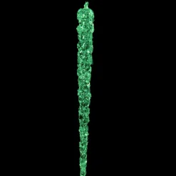 Lot de 4 stalactites de Noël à suspendre (H15 cm) Brillent dans le noir