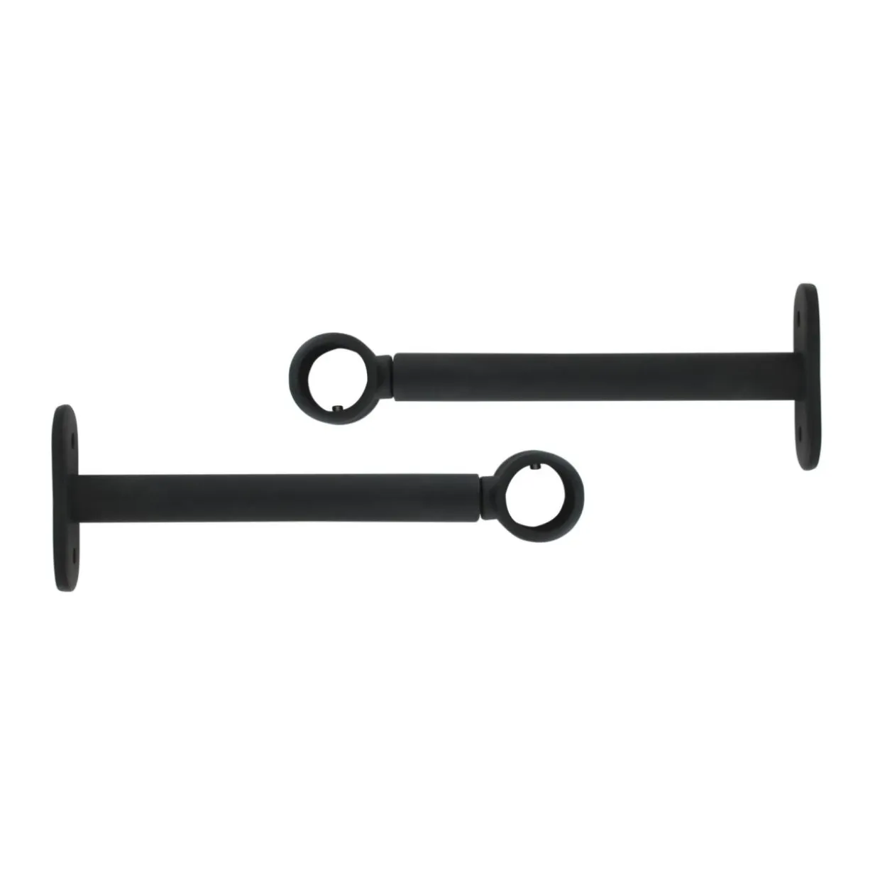 Lot de 2 supports tringles extensibles (L150 - L190 / D20 mm) Jim Noir mat