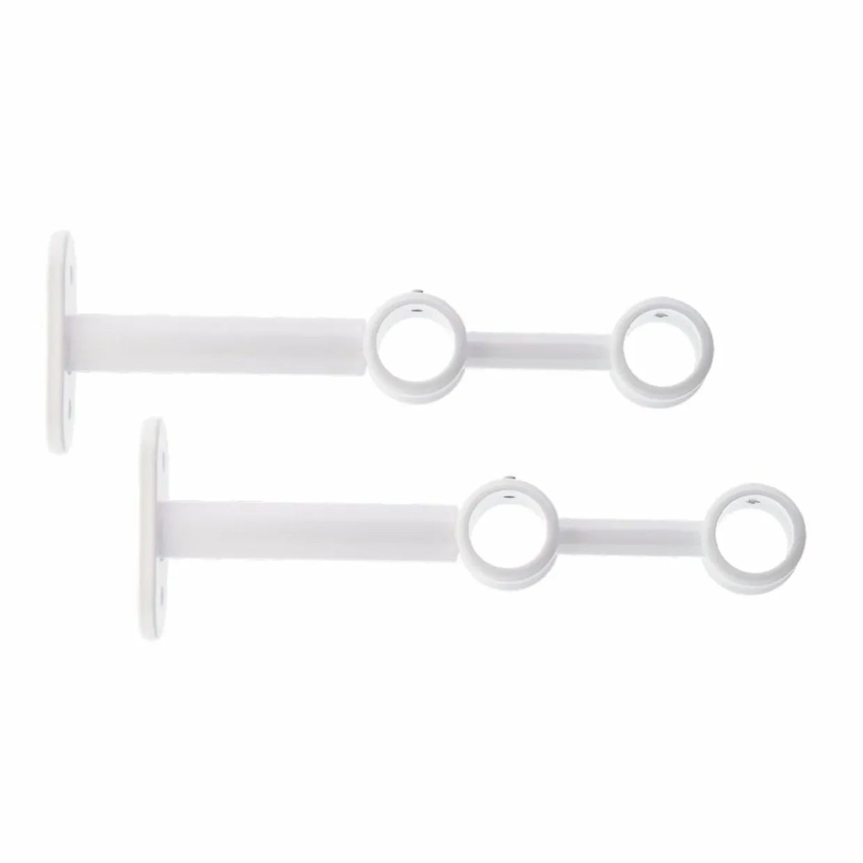 Lot de 2 supports tringles doubles (L150 / D20) Jim Blanc mat