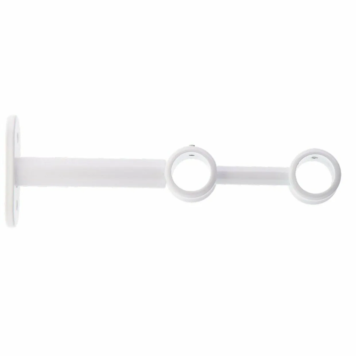 Lot de 2 supports tringles doubles (L150 / D20) Jim Blanc mat