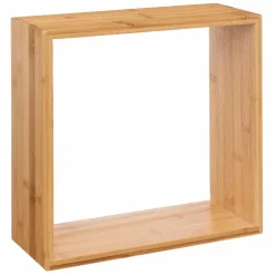 Lot de 3 étagères bambou (H15-20-25 cm) Cube Fixy Naturel
