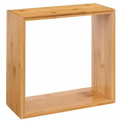 Lot de 3 étagères bambou (H15-20-25 cm) Cube Fixy Naturel